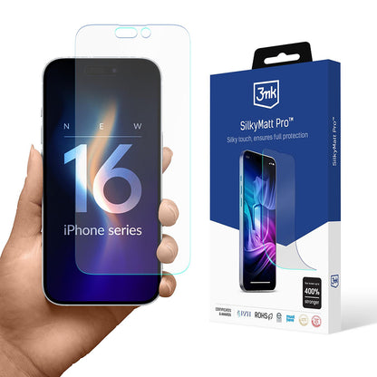 Matta 3MK Silky Pro -näytönsuoja Apple iPhone 16:lle, muovia