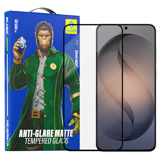 Mattapintainen Blueo Anti-Glare suojakalvo Samsung Galaxy S26 S942:lle, Turvalasi, Täysliima, Musta