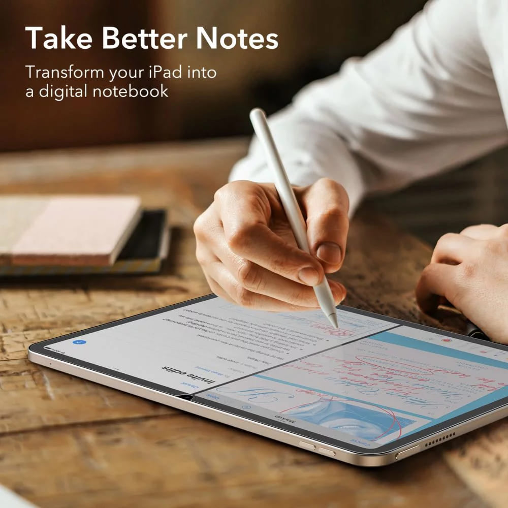 Suojakalvo Matte ESR Paper Feel Apple iPadille (2025) / (2022), Muovi, 2 kappaleen setti