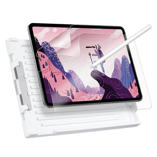 Suojakalvo Matte ESR Paper Feel Apple iPad Pro 12.9 (2022) / Pro 12.9 (2021) / Pro 12.9 (2020) -laitteille, Muovi, 2 kappaleen setti