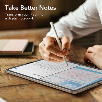 Suojakalvo Matte ESR Paper Feel Apple iPad Pro 12.9 (2022) / Pro 12.9 (2021) / Pro 12.9 (2020) -laitteille, Muovi, 2 kappaleen setti