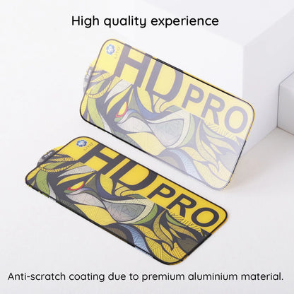 Lito HD Pro Matte -näytönsuoja Apple iPhone 16 Plusille, karkaistu lasi, täysiliimainen, musta