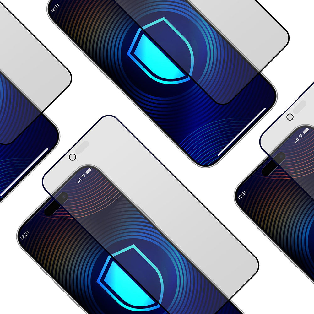 Mattapintainen yksityisyyssuojakalvo 3MK HardGlass Max Apple iPhone 17 Air:lle, karkaistu lasi, täysliima