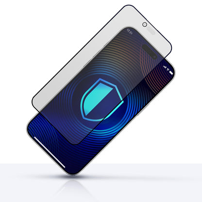 Mattapintainen yksityisyyssuojakalvo 3MK HardGlass Max Apple iPhone 17 Air:lle, karkaistu lasi, täysliima