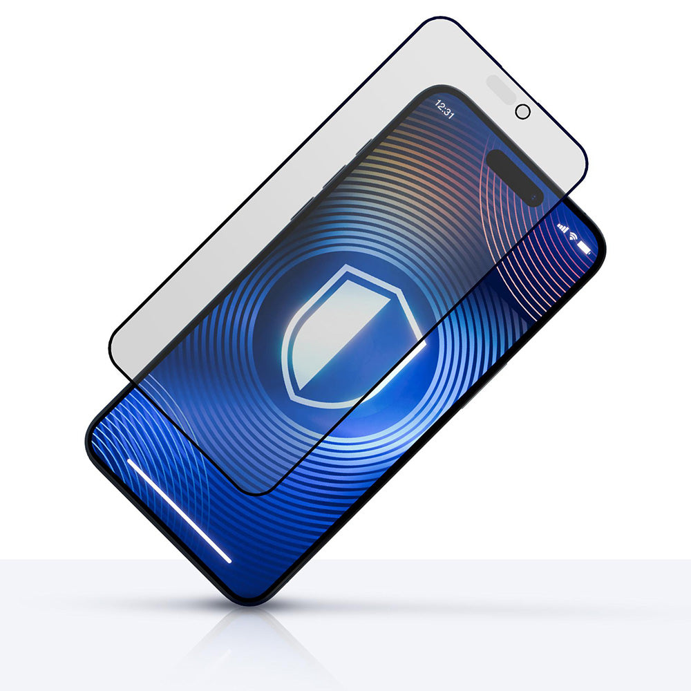 Mattapintainen yksityisyyssuojakalvo 3MK HardGlass Max Apple iPhone 17 Pro Max -puhelimelle, karkaistu lasi, täysliima