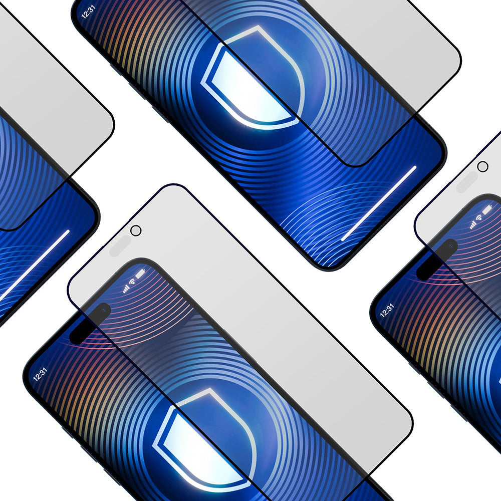 Mattapintainen yksityisyyssuojakalvo 3MK HardGlass Max Apple iPhone 17 Pro Max -puhelimelle, karkaistu lasi, täysliima