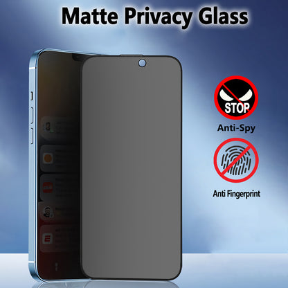Matta Privacy Blueo Anti-Peep -näytönsuoja Apple iPhone 16 Plus / 15 Plus, turvalasi, täysiliimainen