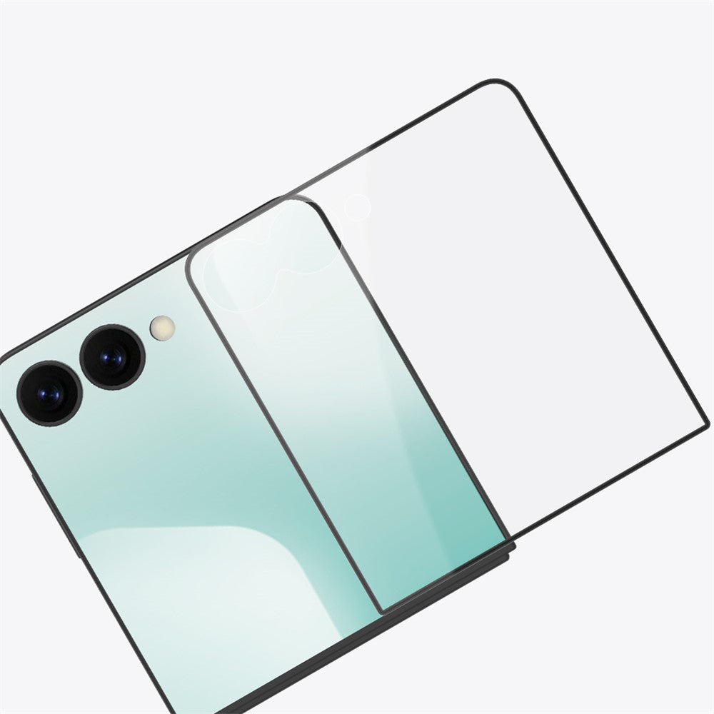 Nillkin CP+ Pro ulkoinen näytönsuoja Samsung Galaxy Z Flip8 F776 / Z Flip7 F766:lle, karkaistu lasi, täysi liima, musta