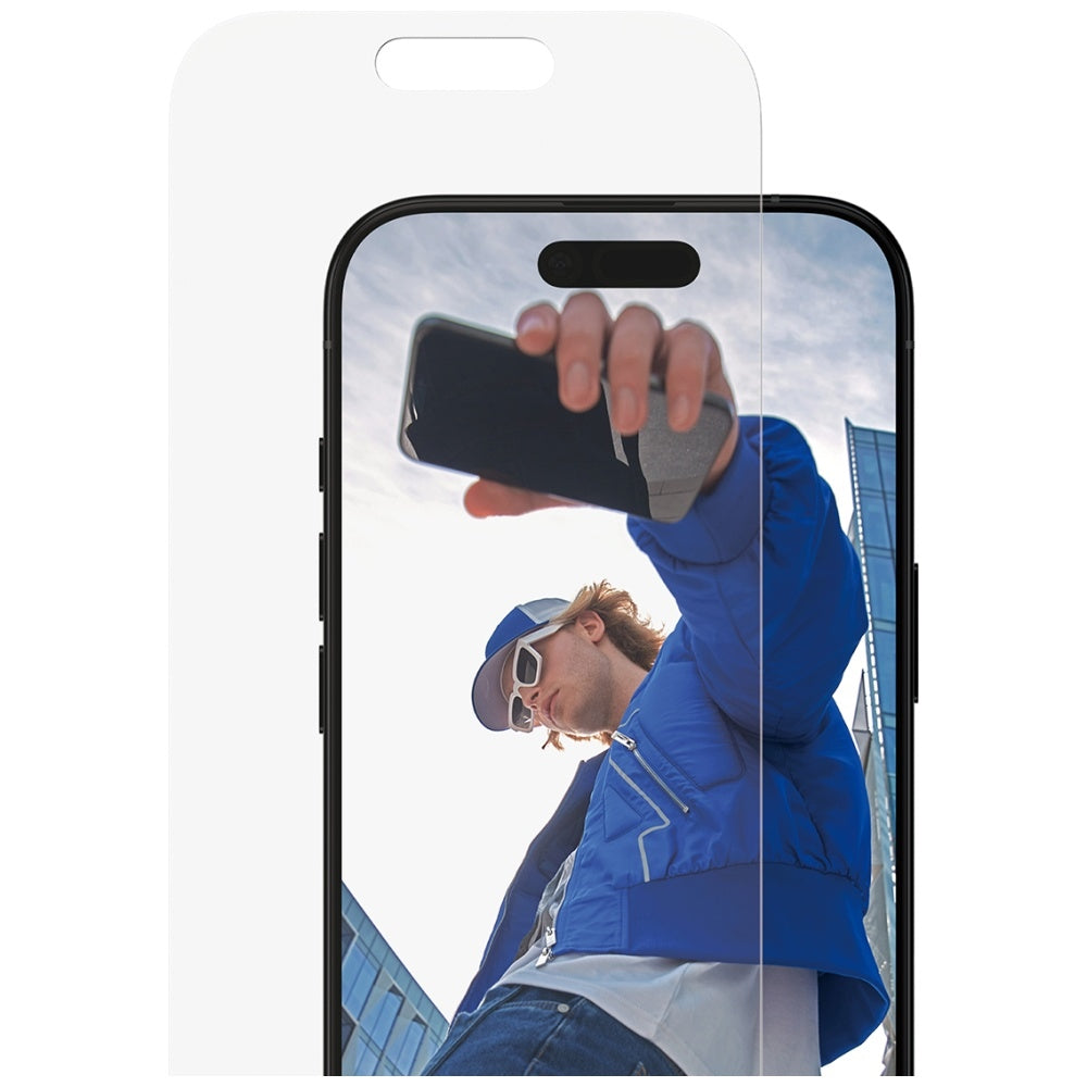 PanzerGlass Classic Fit EasyAligner -suojakalvo Apple iPhone 17 / 16 Pro -puhelimille, Turvalasi, Täysliima