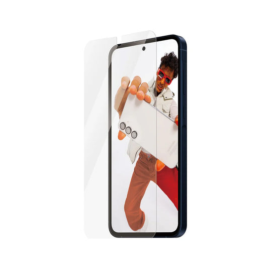 PanzerGlass Safe -näytönsuojakalvo. Ultra-Wide Fit EasyAligner Samsung Galaxy A56 A566 -puhelimille, karkaistu lasi, täysliima