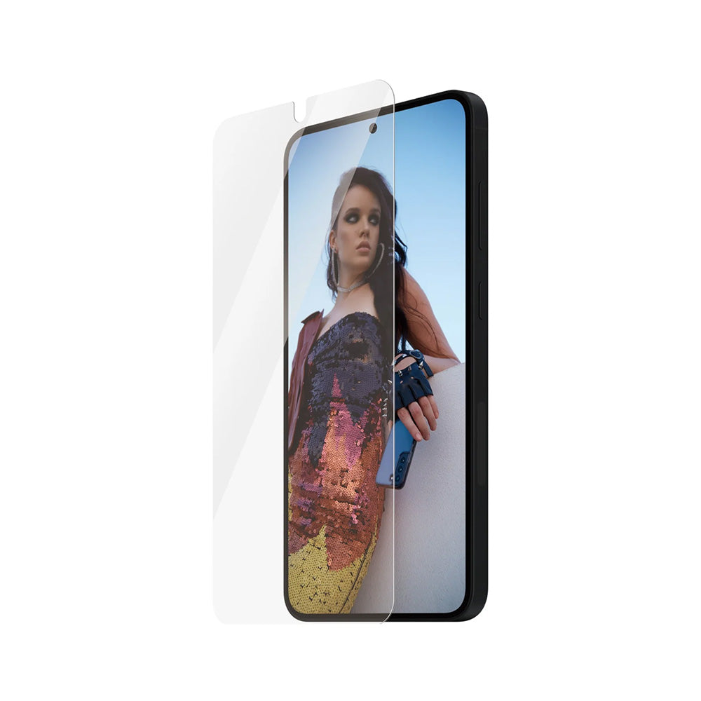 PanzerGlass Safe -suojakalvo. Ultra-Wide Fit EasyAligner Samsung Galaxy S25+ S936 / S24+ S926 -puhelimille, karkaistu lasi, Full Glue.
