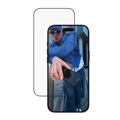 PanzerGlass Ultra-Wide Fit EasyAligner -suojakalvo Apple iPhone 17 Airille, karkaistu lasi, täysliima, musta