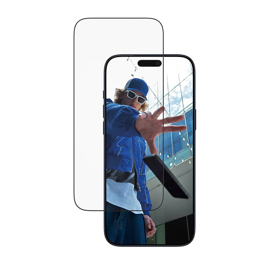 PanzerGlass Ultra-Wide Fit EasyAligner -suojakalvo Apple iPhone 17 Pro Max -puhelimelle, karkaistu lasi, täysliima, musta
