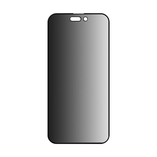 Anank 1X Reinforced 360 Privacy-näytönsuoja Apple iPhone 14 Prolle, turvalasi, täysiliimainen, 2.5D