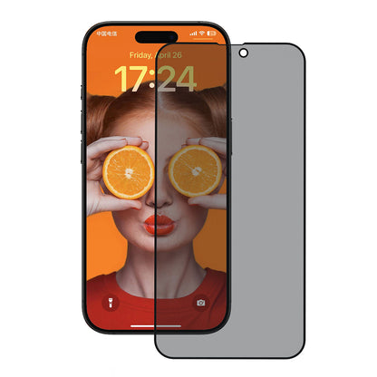 Anank 3X Vahvistettu Privacy-näytönsuoja Apple iPhone 16 Prolle, Turvalasi, Täysi Liima, 2.5D
