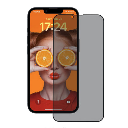 Anank 3X Vahvistettu Privacy-näytönsuoja Apple iPhone 17e / 16e / 14 / 13 Pro, Turvalasi, Täysi Liima, 2.5D