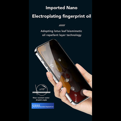 Anank 3X Vahvistettu Privacy-näytönsuoja Apple iPhone 17e / 16e / 14 / 13 Pro, Turvalasi, Täysi Liima, 2.5D