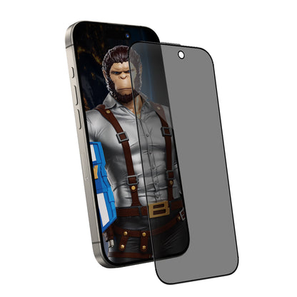 Blueo Privacy Anti-Peep -näytönsuoja Apple iPhone 12 / 12 Pro -puhelimelle, karkaistu lasi, täysiliimainen