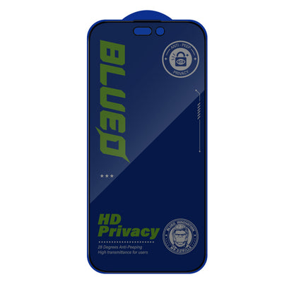 Blueo Anti-Peep -yksityisyydensuojakalvo Apple iPhone 18 Pro -puhelimelle, karkaistua lasia, koko pinnalta liimautuva, 5 kpl:n pakkaus