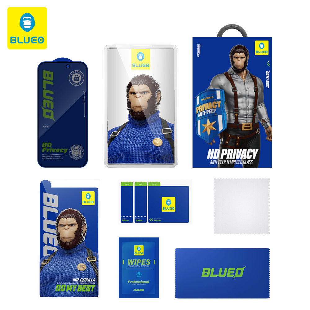 Privacy Blueo Anti-Peep -suojausnäytön suojakalvo Samsung Galaxy S26 Plus S947:lle, Panssarilasi, Täysliima