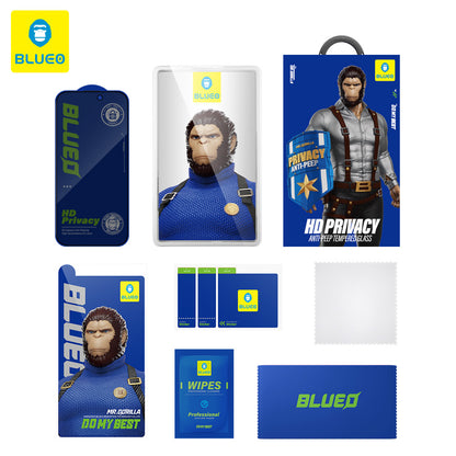 Privacy Blueo Anti-Peep -suojausnäytön suojakalvo Samsung Galaxy S26 Plus S947:lle, Panssarilasi, Täysliima