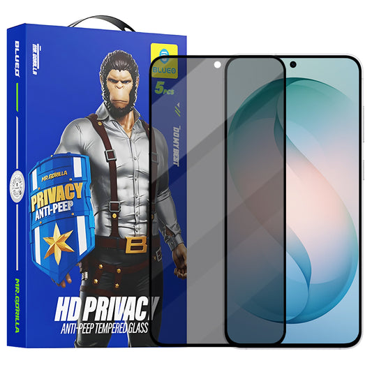 Privacy Blueo Anti-Peep -suojausnäytön suojakalvo Samsung Galaxy S26 Plus S947:lle, Panssarilasi, Täysliima, 5 kappaleen setti