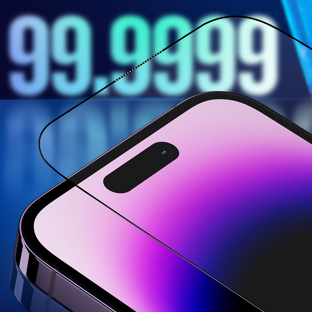 Privacy Blueo Sapphire Applicator Pro -näytönsuojakalvo Apple iPhone 17 Pro Max / 16 Pro Max -puhelimille, Panssarilasi, Täysliima