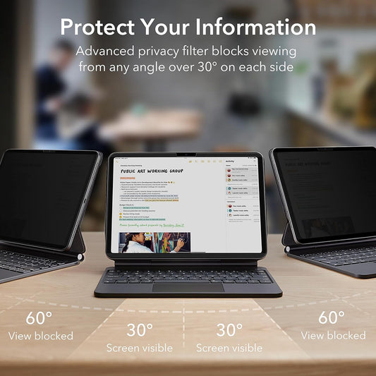 Suojakalvo ESR Magnetic Privacy Apple iPad Pro 11 (2024), Muovi