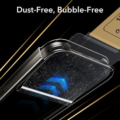 Privacy ESR UltraFit Armorite Pro -näytönsuojakalvo Apple iPhone 17 / 16 Pro -puhelimille, karkaistu lasi, Full Glue, 3 kappaleen setti