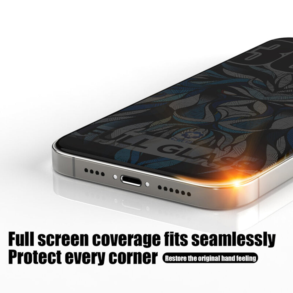 Privacy-näytönsuojakalvo Lito D+ Max 300C Apple iPhone 17 Pro Maxille, Panssarilasi, Full Glue