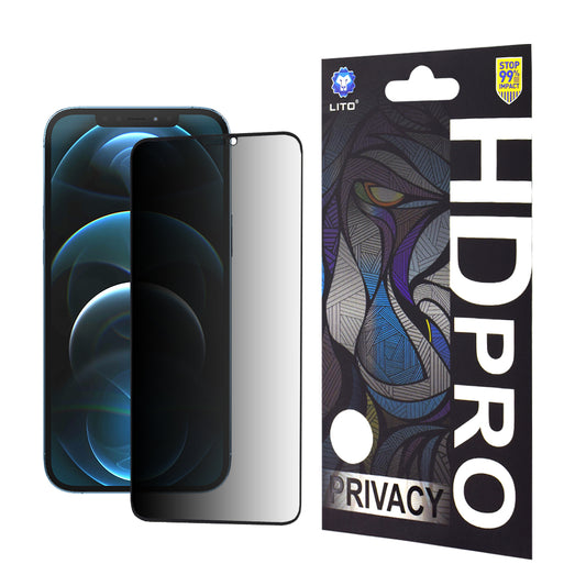 Lito HD Pro -näytönsuoja Apple iPhone 12 Pro Maxille, turvalasi, täysiliimainen