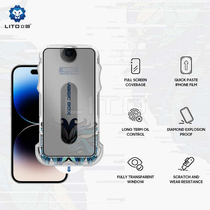 Näytönsuoja Privacy Lito Magic Glass Box D+ Tools Apple iPhone 11 Pro:lle, turvalasi, täysi liima