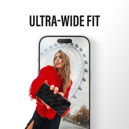 Näytön suojakalvo Privacy PanzerGlass Ultra-Wide Fit 2-Way EasyAligner Apple iPhone 17 Prolle, Karkaistu lasi, Täysliima