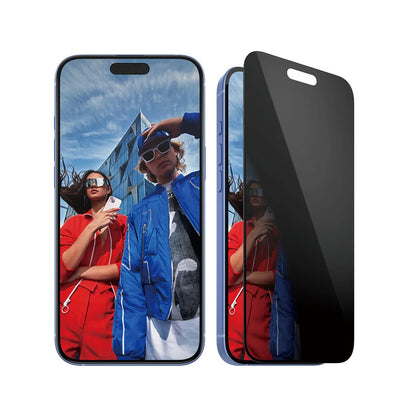 Privacy PanzerGlass Ultra-Wide Fit EasyAligner -näytönsuojakalvo Apple iPhone 16 Plus / 15 Plus -puhelimille, karkaistu lasi, täysliima