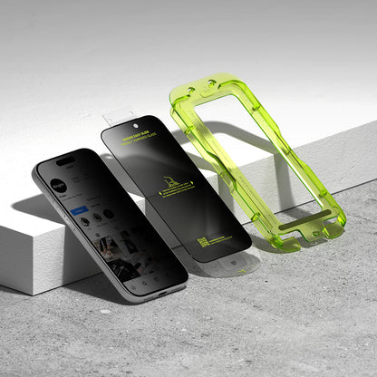 Ringke Easy Slide Privacy -näytönsuoja Apple iPhone 18 Pro Maxille, turvalasi, täysiliimainen, 2 kappaleen setti