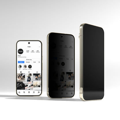 Ringke Easy Slide Privacy -näytönsuoja Google Pixel 11 Pro / 10 Pro / 9 Pro, turvalasi, täysiliimainen, 2 kappaleen setti