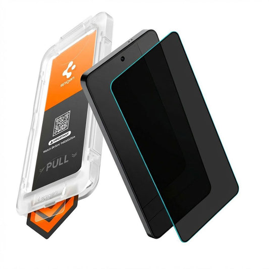 Näytönsuojakalvo Spigen GlastR EZ FIT Pro HD Privacy Samsung Galaxy S26 Plus S947, Karkaistu lasi, Full Glue AGL11087