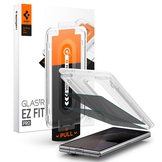 Ulkoisen näytön suojakalvo Privacy Spigen GlastR EZ FIT Pro Samsung Galaxy Z Fold8 Ultra F976:lle, karkaistu lasi, täysiliimainen, 2 kappaleen setti