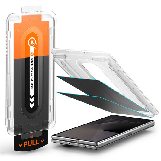 Ulkoisen näytön suojakalvo Privacy Spigen GlastR EZ FIT Pro Samsung Galaxy Z Fold8 Ultra F976:lle, karkaistu lasi, täysiliimainen, 2 kappaleen setti