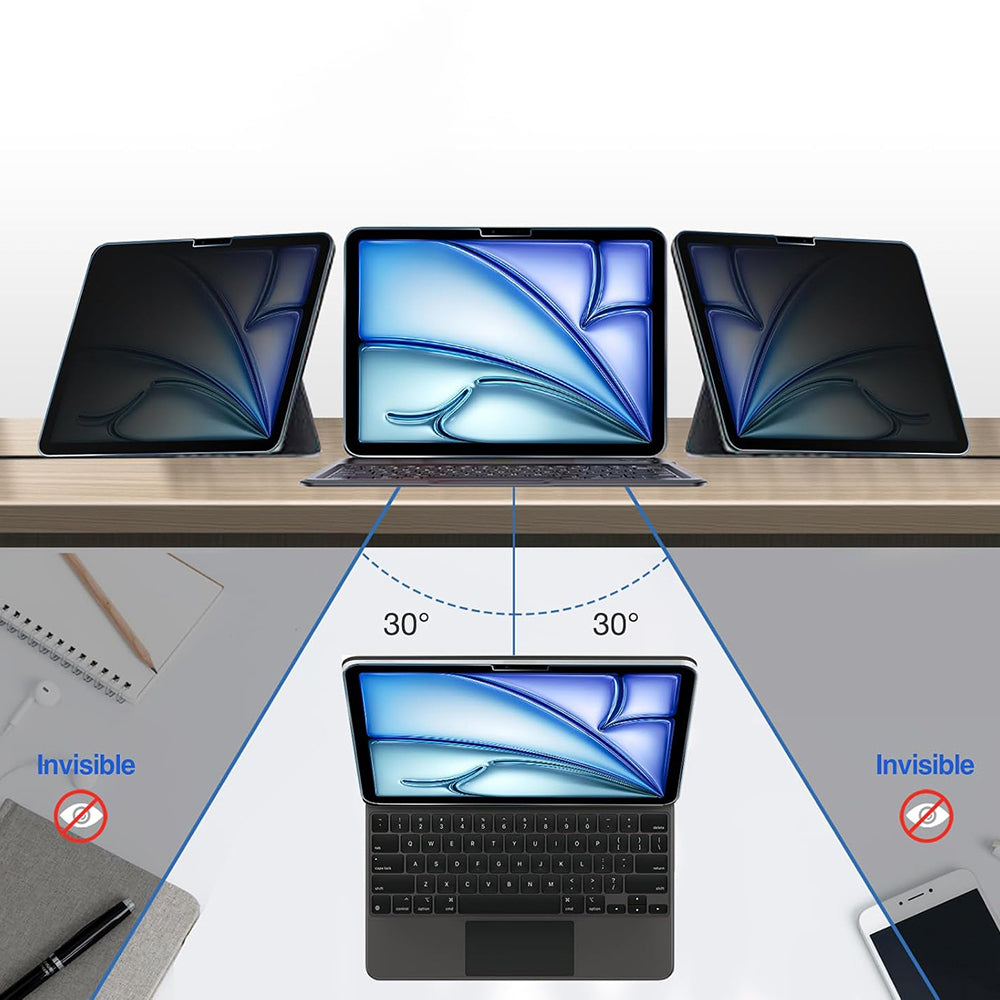 Privacy Techsuit ArmorGlass CrystalHD -näytönsuoja Apple iPad 10.2 (2021) -laitteelle, karkaistu lasi, täysiliimainen, 2 kappaleen setti