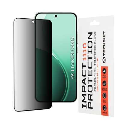 Privacy Techsuit -näytönsuojakalvo Oppo Reno14:lle, Panssarilasi, 111D