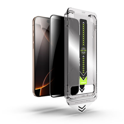 Näytönsuoja Privacy Techsuit TitanGlass Apple iPhone 17 Pro Maxille, Panssarilasi, Full Glue
