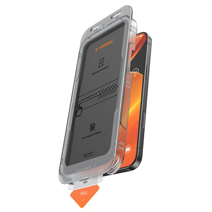 Näytönsuoja Privacy Torras GlassGo Install Master Apple iPhone 17 Air, Karkaistu lasi, Full Glue