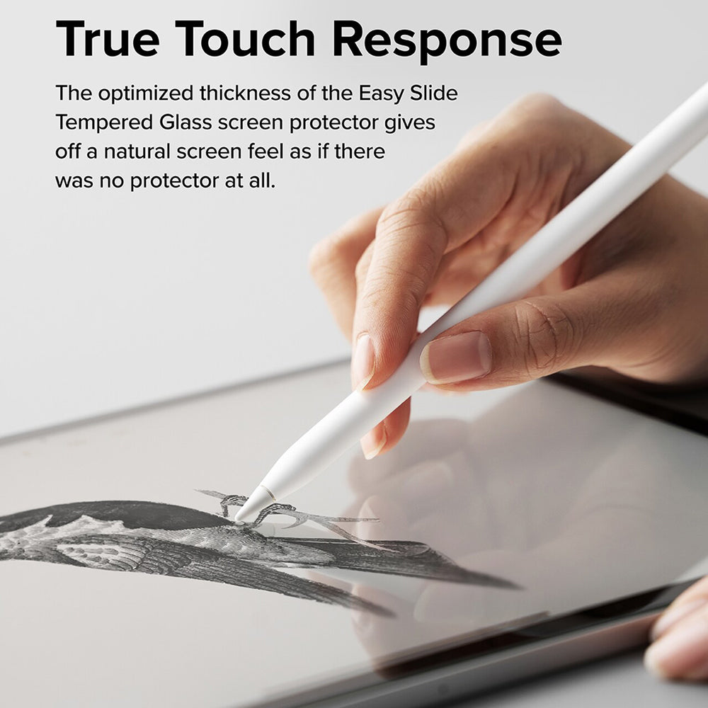 Ringke Easy Slide Screen Protector for Apple iPad Air 13 (2026) / Pro 13 (2025), Tempered Glass, Full Glue