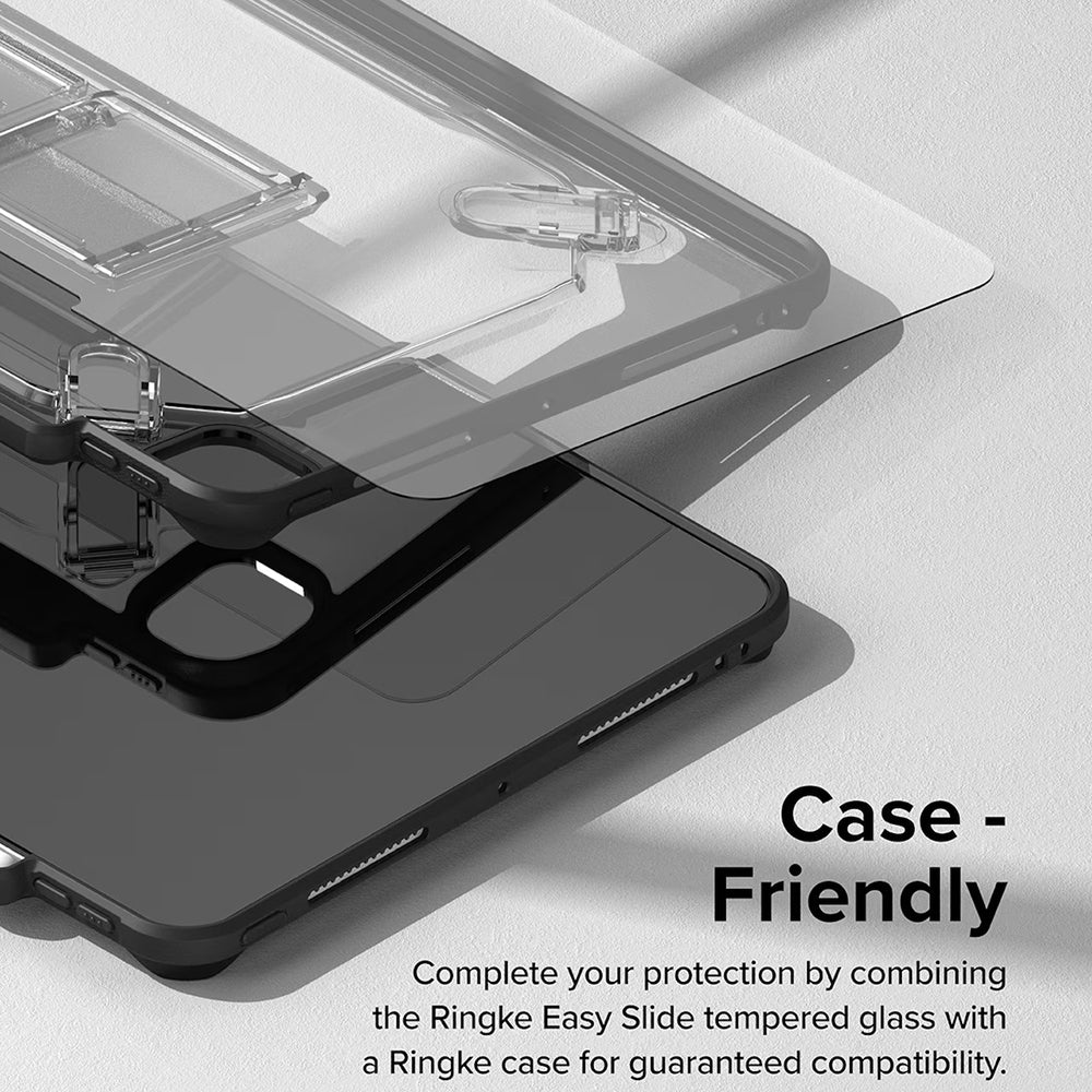 Ringke Easy Slide Screen Protector for Apple iPad Pro 11 (2024), Tempered Glass, Full Glue