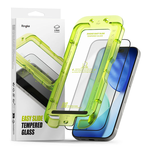 Ringke Easy Slide -näytönsuoja Apple iPhone 17 Airille, karkaistu lasi, täysiliimainen, 2 kappaleen setti