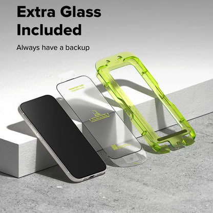 Ringke Easy Slide -näytönsuoja Apple iPhone 17 Pro Maxille, karkaistu lasi, täyteeliimalla, 2 kappaleen setti
