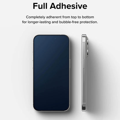 Ringke-näytönsuoja Apple iPhone 15 Pro Maxille, karkaistu lasi, täysi liima, musta