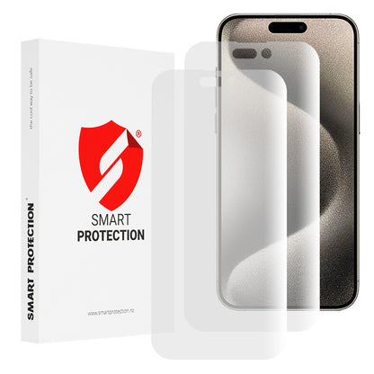 Smart Protection Premium Classic -näytönsuoja Apple iPhone 15 Pro Maxille, muovia, 2 kappaleen setti