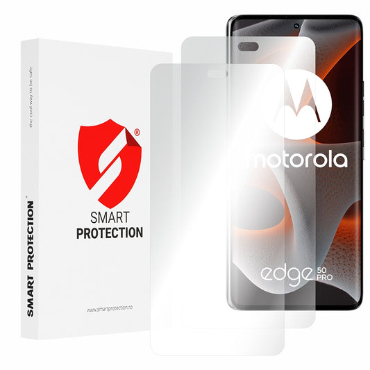 Smart Protection Premium Classic -näytönsuoja Motorola Edge 50 Pro:lle, muovia, 2 kappaleen setti